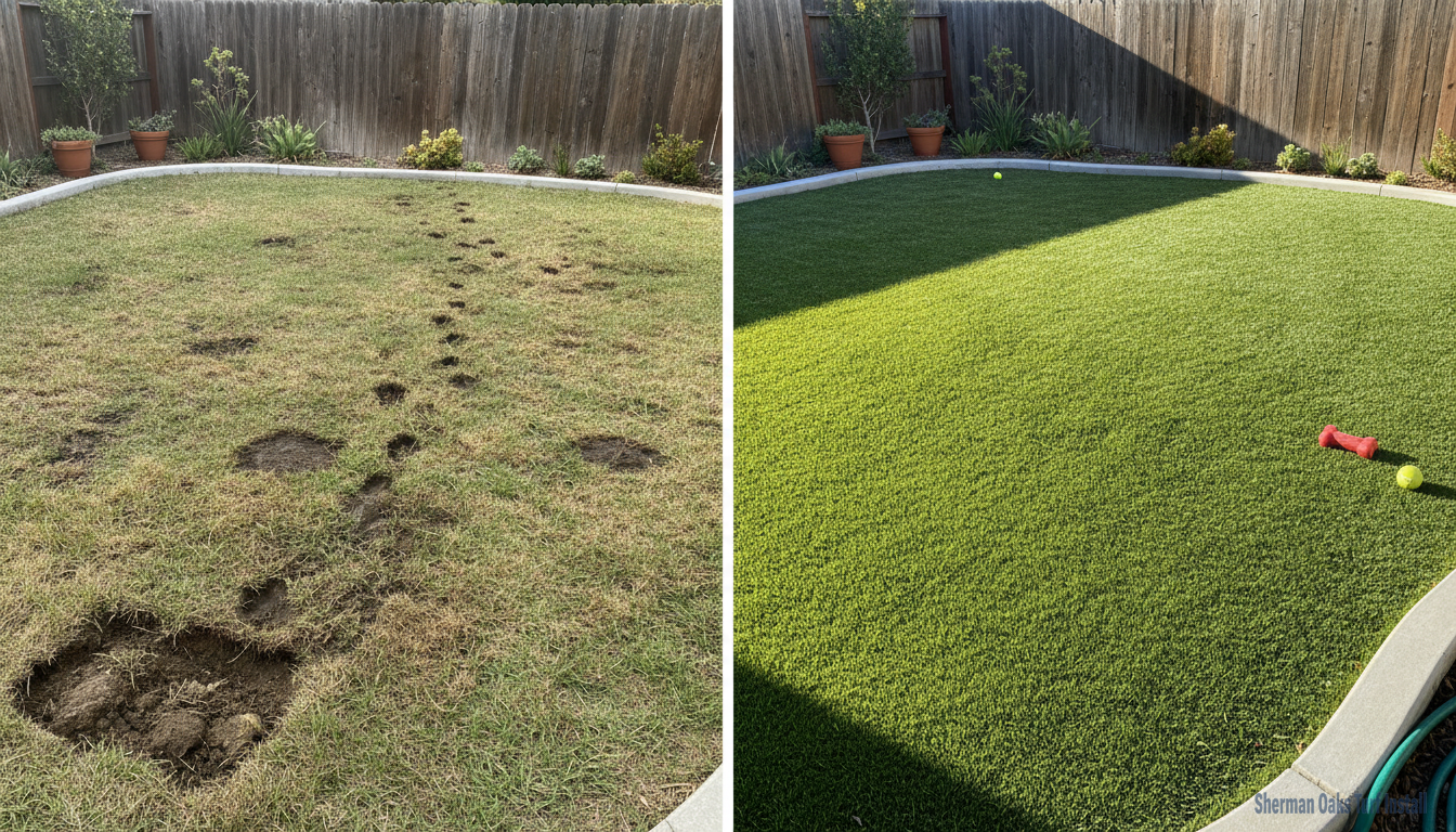 Pet-Friendly Turf vs. Regular Artificial Turf: What Sherman Oaks Dog Owners Need to Know